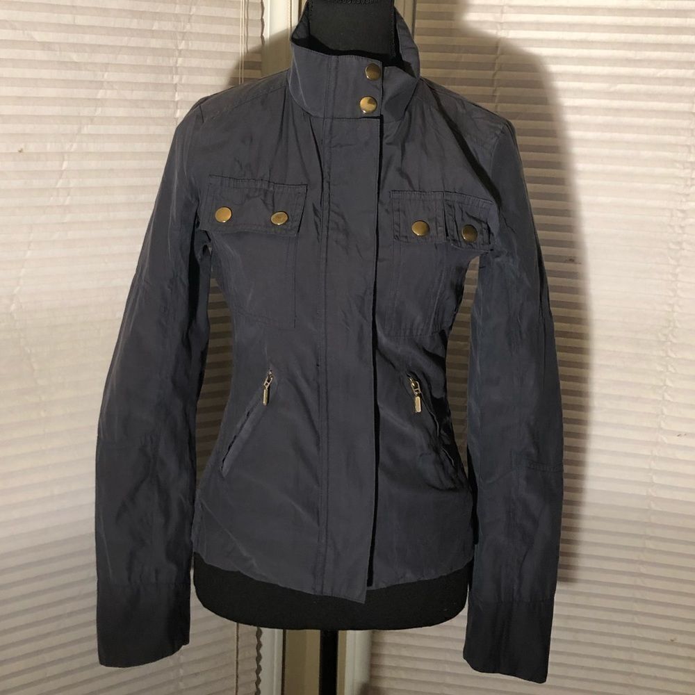 ARDEN B Grey Moto Jacket